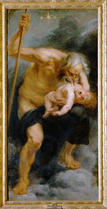 Deus Saturno a devorar o seu filho (pintura sobre tela) de Peter Paul Rubens