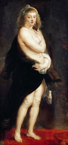 Helena Fourment em um envoltório de peles, 1636-38