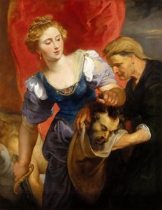 Judith com a cabeça de Holophernes, 1620-1622. de Peter Paul Rubens