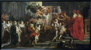 Coroação de Maria de Médicis em St. Denis de Peter Paul Rubens