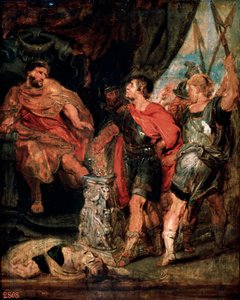 Scaevola antes de 1630 porcina. de Peter Paul Rubens