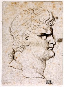 Nero, de dez desenhos de oito dos primeiros doze Césares, depois das medalhas de Giovanni da Cavino (caneta e tinta sobre papel) de Peter Paul Rubens