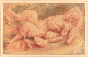 Pan Reclinado, possivelmente c. 1610. de Peter Paul Rubens