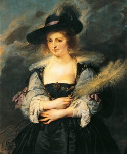 Retrato de Helene Fourment, de Peter Paul Rubens (1577-1640), Detalhe de Peter Paul Rubens