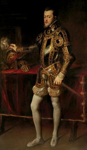 Retrato de Filipe II, Rei de Espanha, quando Príncipe, c.1628-29 (óleo sobre tela) de Peter Paul Rubens