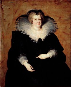 Retrato da Rainha de França Marie de Medicis (óleo sobre tela de Peter Paul Rubens