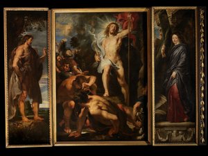 Ressurreição de Cristo, c.1611-12 (óleo sobre painel) de Peter Paul Rubens