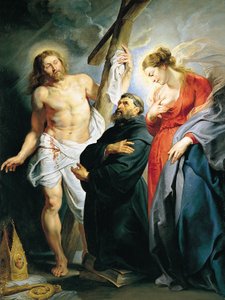Santo Agostinho entre Cristo e a Virgem de Peter Paul Rubens