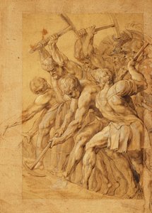 Soldados destruindo uma ponte, de Peter Paul Rubens
