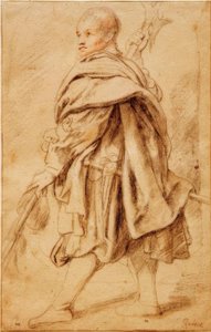Estudo de um halberdier de Peter Paul Rubens