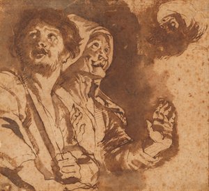 Esboço para uma adoração dos pastores de Peter Paul Rubens