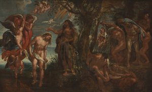 O Batismo de Cristo de Peter Paul Rubens