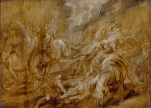 A conversão de São Paulo, c1616-1620 de Peter Paul Rubens