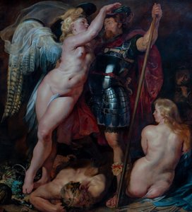 A coroação do herói da virtude de Peter Paul Rubens