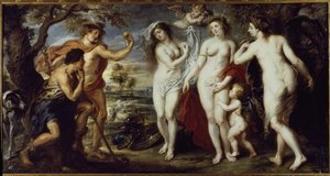 O Julgamento de Paris (óleo sobre tela de Peter Paul Rubens