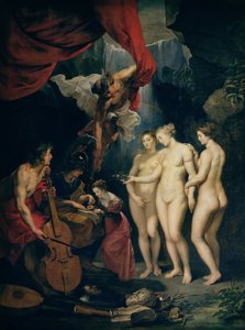 O Ciclo Medici: Educação de Marie de Medici (1573-1642) 1621-25 (óleo sobre tela) de Peter Paul Rubens