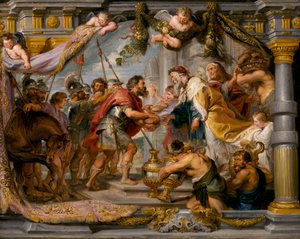 O Encontro de Abraão e Melquisedeque, c.1626 de Peter Paul Rubens
