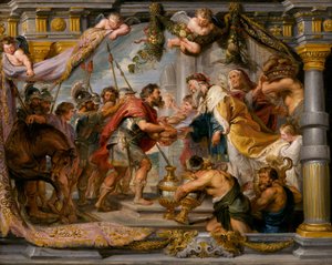 O Encontro de Abraão e Melquisedeque, c. 1626. de Peter Paul Rubens