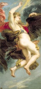 O Estupro de Ganimedes, c.1636-38 (óleo sobre tela) de Peter Paul Rubens