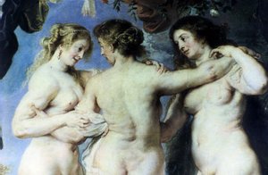 The Three Graces, c.1635 (óleo sobre tela) de Peter Paul Rubens
