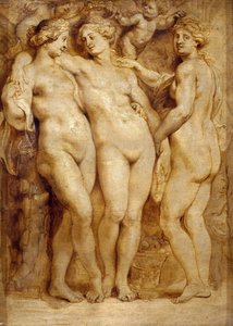 As três graças, ca 1620-1623. de Peter Paul Rubens