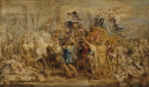 O triunfo de Henrique IV, ca. 1630. de Peter Paul Rubens