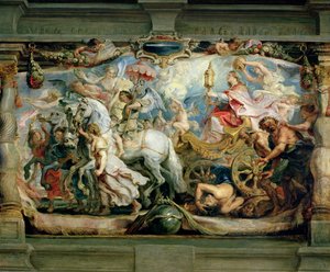 O triunfo da igreja sobre a fúria, o ódio e a discórdia, antes de 1628 de Peter Paul Rubens