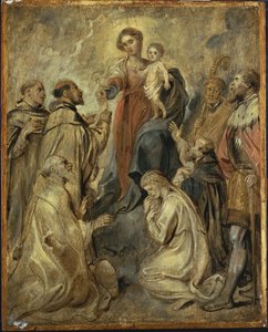A Virgem e o Menino do Rosário de Peter Paul Rubens