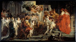 A coroação de Maria de Médicis de Peter Paul Rubens