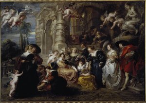 O jardim do amor - óleo sobre tela de Peter Paul Rubens