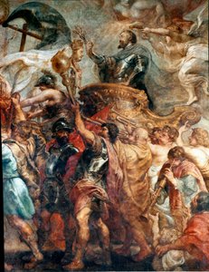 A entrada triunfal de Henri IV em Paris (Detalhe) (óleo sobre tela de Peter Paul Rubens