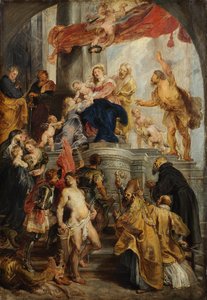 Maria entronizada com o Menino e os santos de Peter Paul Rubens