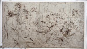 Tomyris com a cabeça de Cyrus, c. 1637-1638. de Peter Paul Rubens