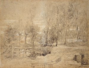 Cena da floresta, início do século XVII de Peter Paul Rubens