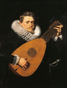 tocador de alaúde, por Peter Paul Rubens (1577-1640) de Peter Paul Rubens