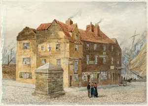 Sandgate (Portland Arms Inn) (lápis e aquarela sobre papel no cartão)