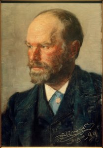 Retrato do pintor Michael Ancher de Peder Severin Krøyer