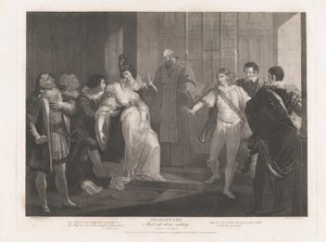 Hero Fainting in Church Shakespeare, Much Ado About Nothing..., publicado pela primeira vez em 1789, reeditado em 1852.