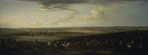 Vista do velho Newmarket com o Curso de Rega em Warren Hill (óleo sobre tela)