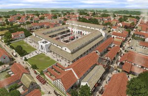 O Fórum em Silchester do Noroeste, século 4, c1990-2010.