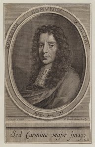 Edmund Waller, poeta e político inglês (gravura) de Peter Vanderbank