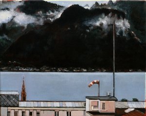 Lago de Genebra, 2008 (óleo sobre tela) de Peter Wilson