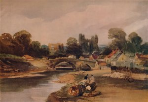 Uma vila em um rio, c1824, 1935 de Peter de Wint