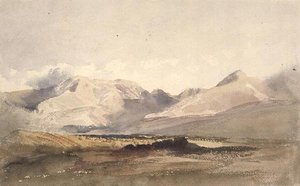 PD.135-1950 Mountain scene, Westmorland (aquarela) de Peter de Wint