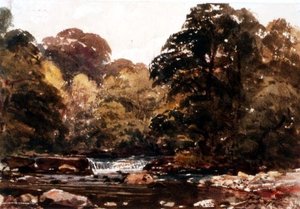 Riverscape (aquarela) de Peter de Wint