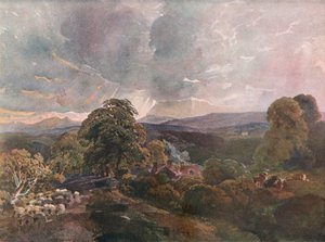 Sackbridge Hall, perto de Lowther, c1928 de Peter de Wint