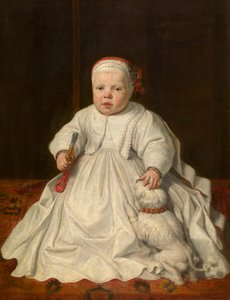 Retrato de uma criança (óleo sobre tela, montado sobre madeira)