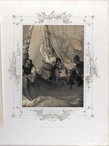 Constantine Kanaris destrói pelo fogo três navios turcos da linha em Tchesme. de Peter von Hess