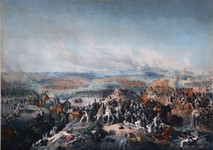 A Batalha de Borodino em 26 de agosto de 1812, primeiro trimestre do século XIX.