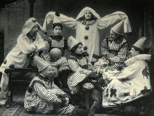 Composição teatral. Platinotipia de Pyotr Petrovich Pavlov (1860-1925) de Petr Petrovich Pavlov